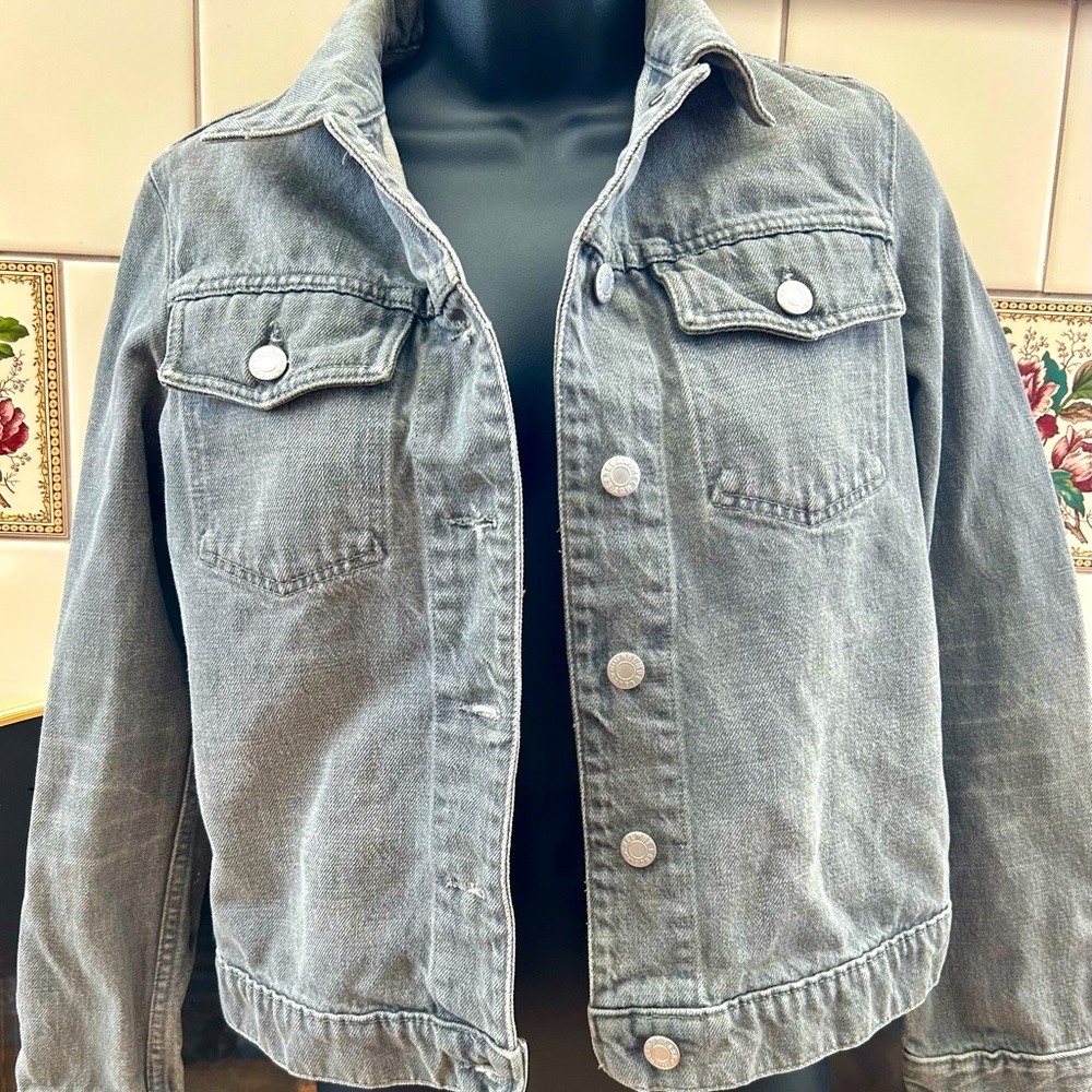 Helmut Lang vintage grey denim jacket size small